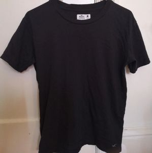 Hollister Plain Black T-Shirt